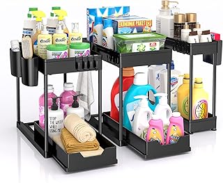 3 Pack Under Sink Organizers and Storage,2 Ti...,