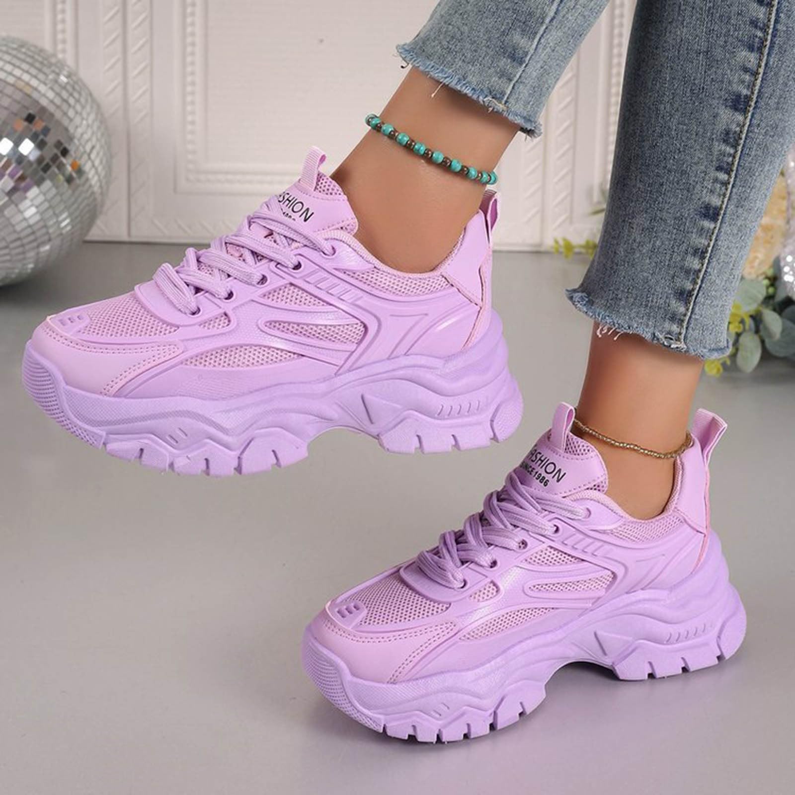 Scarpe da Ginnastica da Donna Traspiranti Scarpe Memory Foam Donna Comode | Tennis Camminata in Tessuto Sintetico per Passeggiata Invernale Calzature Fitness Leggerezza Assoluta Tomaia Maglia