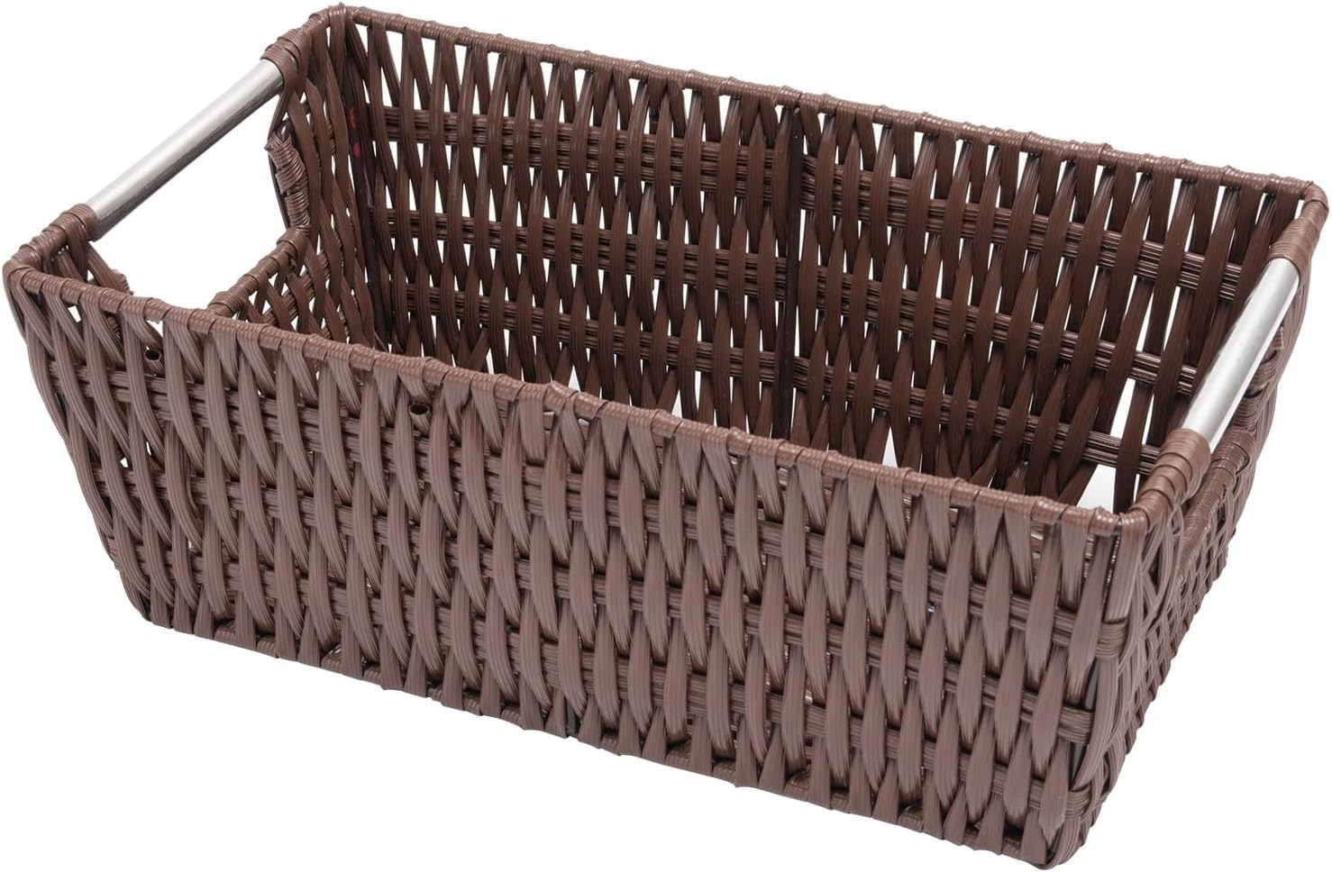 Whitmor Rattique Small Shelf Tote (6500-2712-JAVA) (Pack of 6)