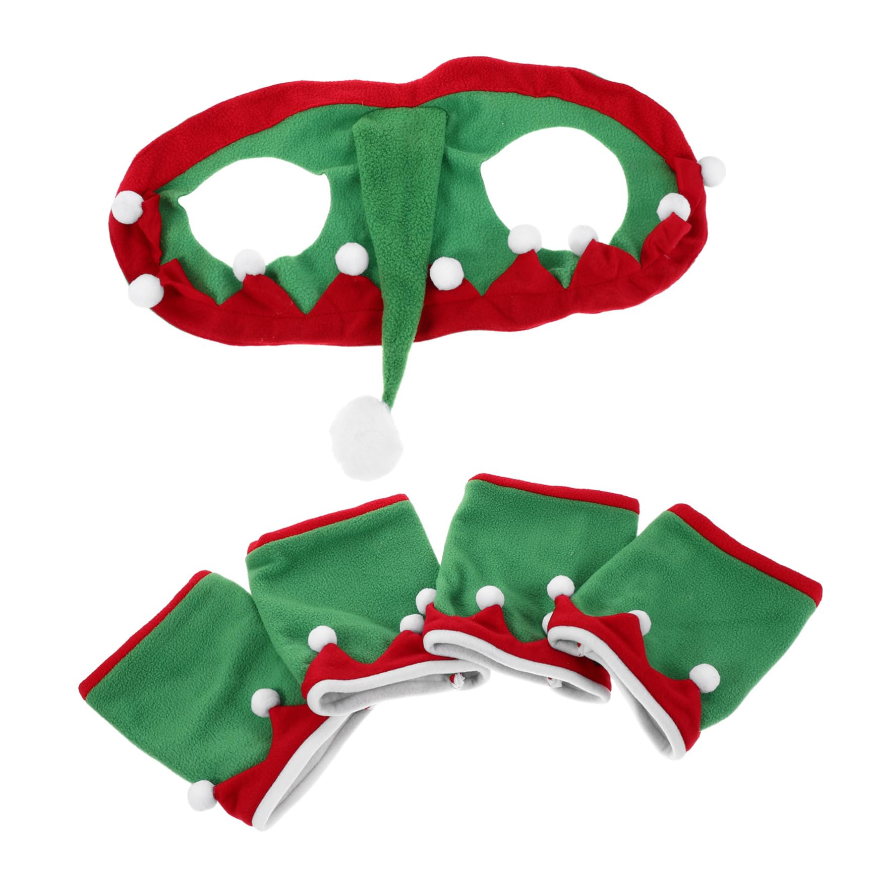 Decorazione per Feste con Cappello e Protezioni Gambe Leggeri e Traspiranti per Estivi e Parate Natalizie Accessori Comfort per