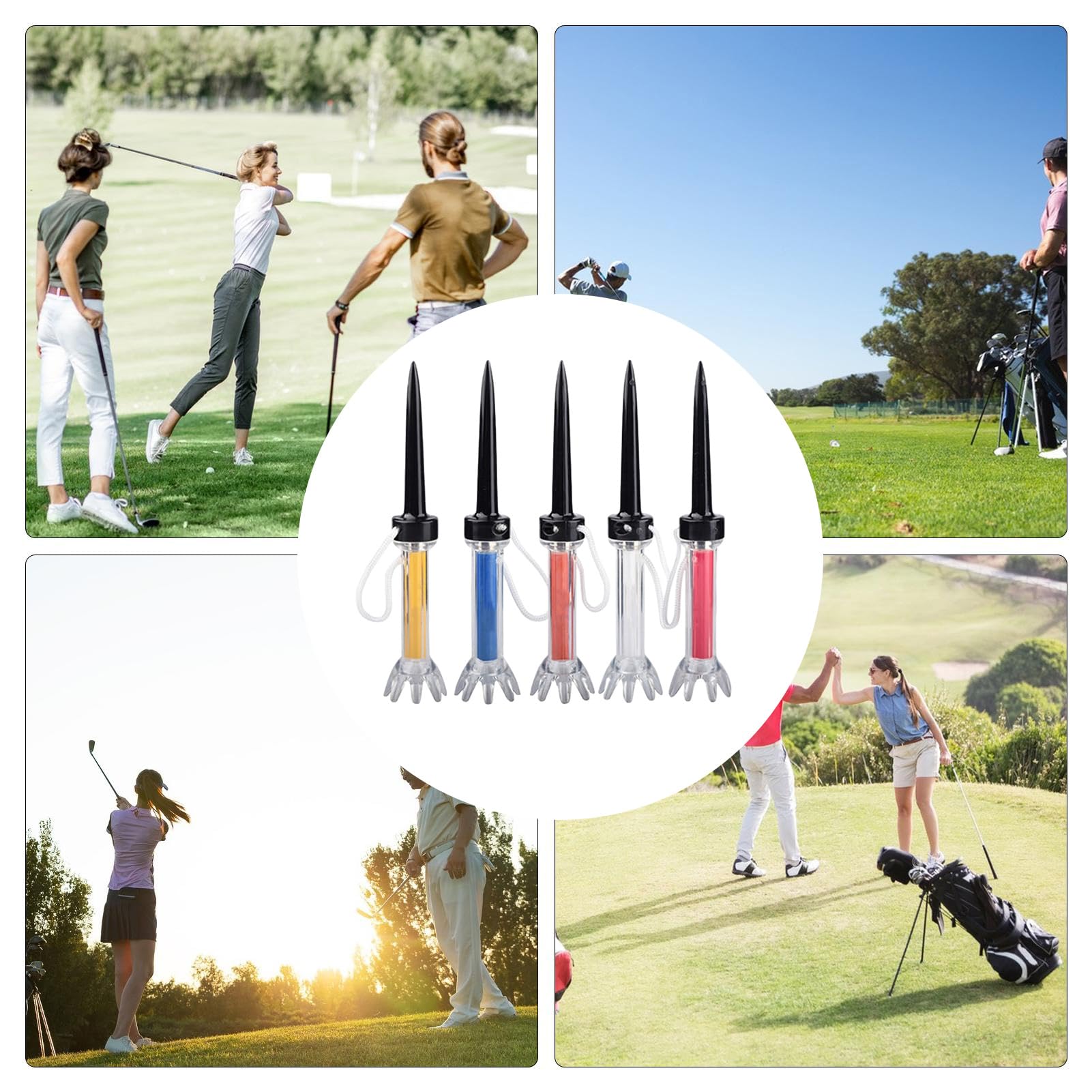 Magnes na uchwyt na Tee Golf,Magnetyczny Uchwyt na Piłkę Golfową | 5 szt. Magnetyczne narzędzie szkoleniowe - Magnetyczne narzędzie do nauki gry w golfa, solidny uchwyt na piłkę golfową,