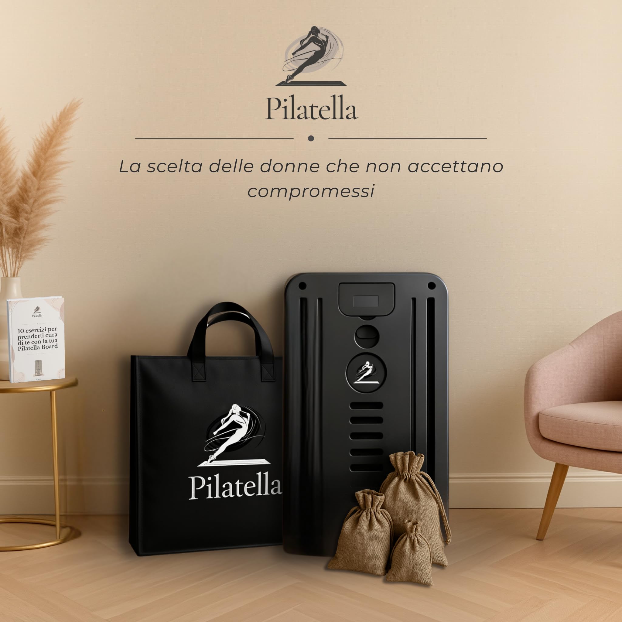 Pilates Reformer per Casa 5 in 1 | Mini Reformer Pilates, Tavola Pilates, Pedana Pilates Casa, Pilates Board Premium + Ebook 10 Esercizi
