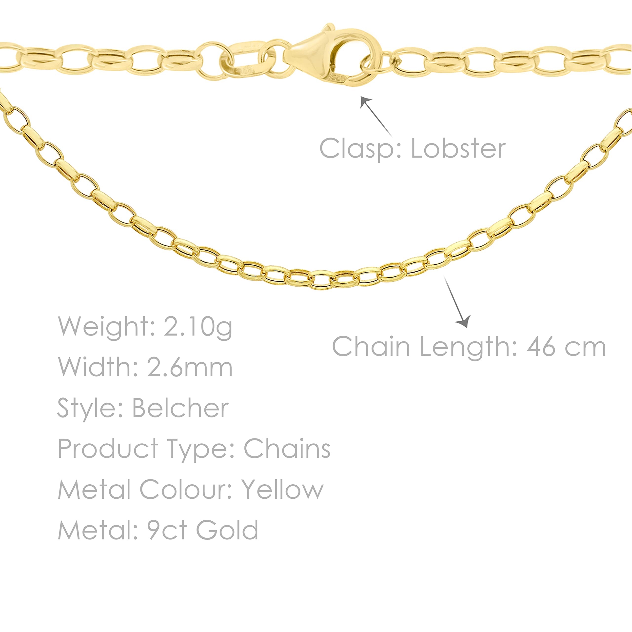 Damen-Erbskette 375 Gelbgold 40 cm - 1.14.0763