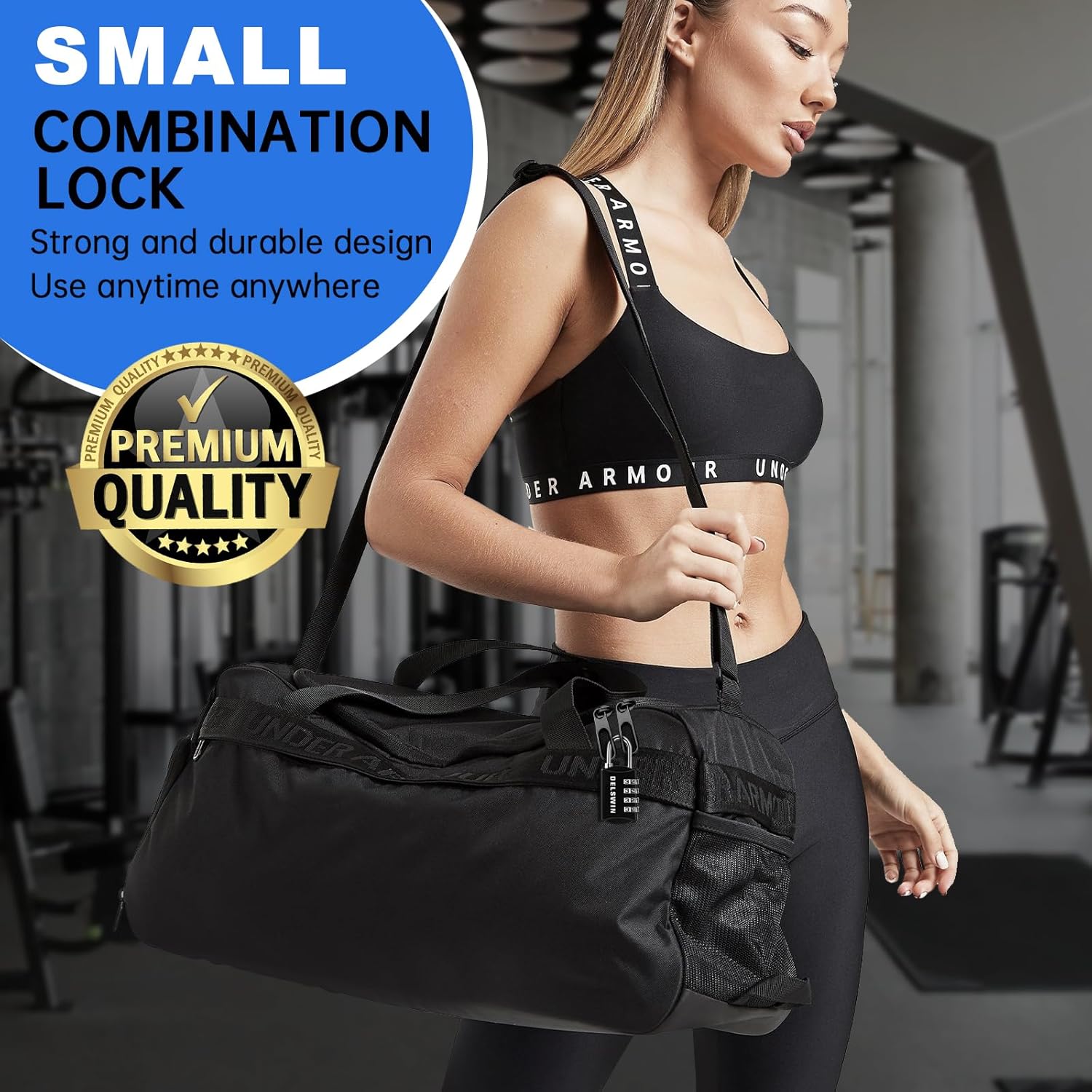 DELSWIN Combination-Padlock 4-Digit-Gym-Locker-Lock - 8 PCS Resettable Combo Lock for Toolbox School Employee Locker Weatherproof Travel Locks for Luggage Backpack Gate Shed