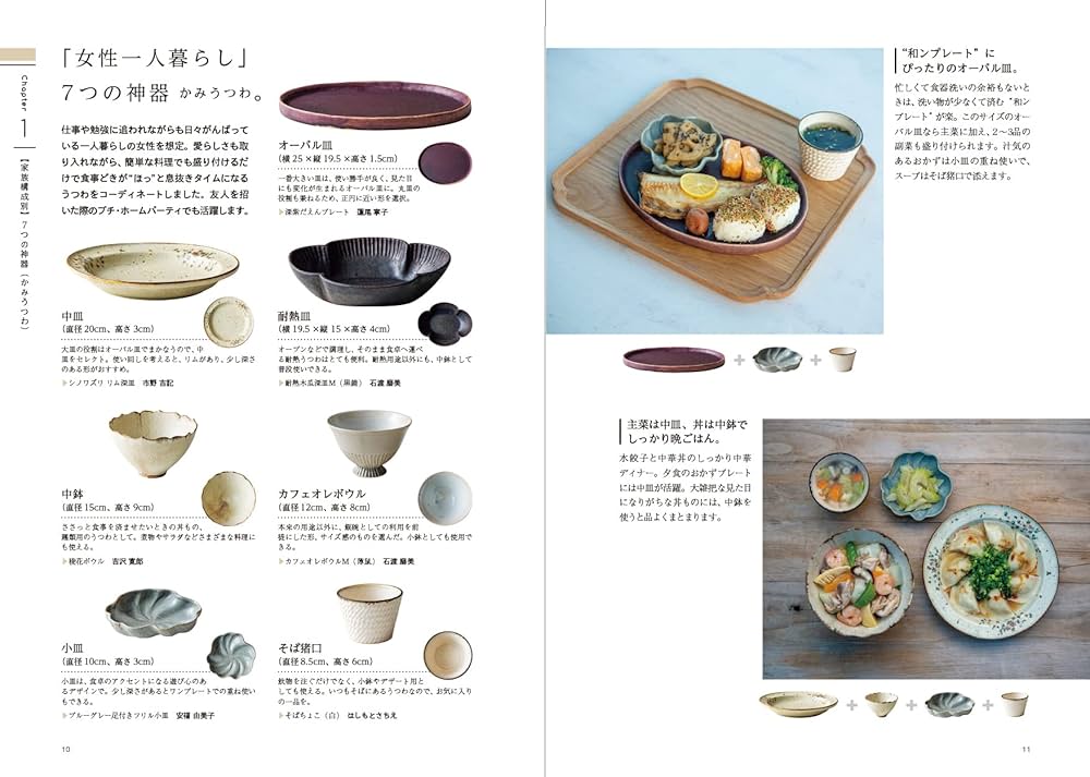 選ぶ。そろえる。合わせる。 うつわ使いがもっと楽しくなる本