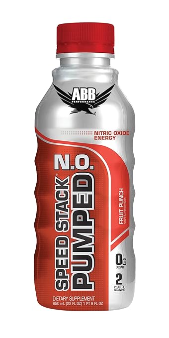 Amazon Com Abb Performance Speed Stack Pumped N O Nutrition Beverages Fruit Punch 22 Ounce Bottles Pack Of 20 Energy Drinks Everything Else