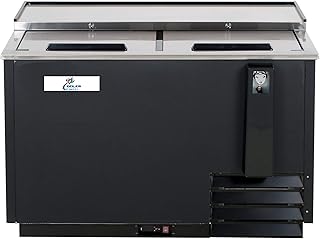 Horizontal Bottle Cooler Deep Well 50” Two 2 Door Commercial Beer Bottle Refrigerator Stainless Steel Top Lid NSF -JBC-50-dup-2