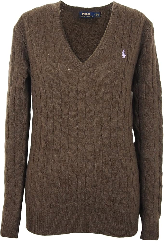 Amazon | ラルフローレン ポロ レディース メリノウール カシミア V
