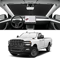 Vista 173 de Parasol de parabrisas de ajuste personalizado para Nissan Titan 2017-2024, bloquea los rayos UV y el calor, parasol de ventana delantera, fácil