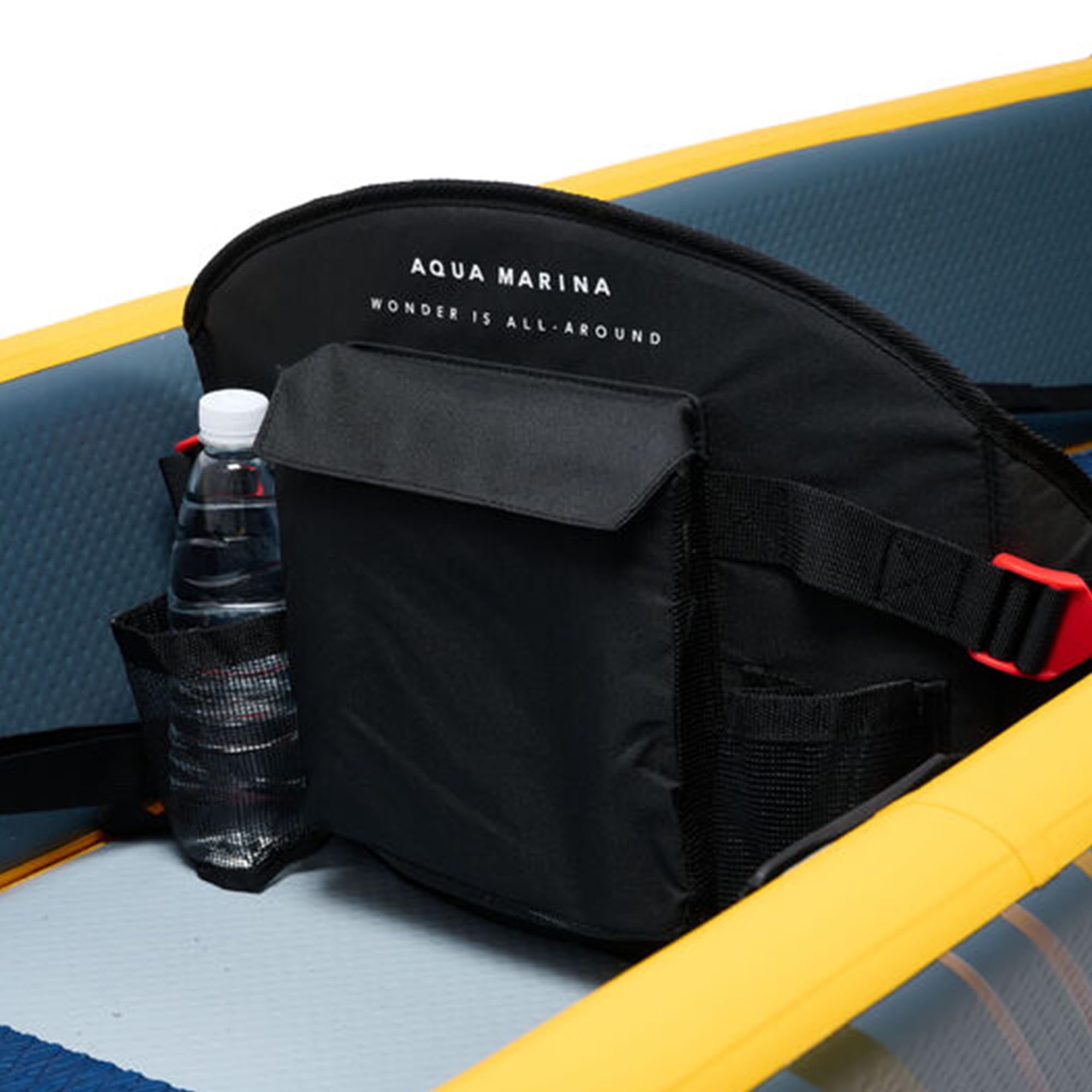 Aqua Marina Tomahawk AIR-K Hochdruck Drop-Stitch Premium Aufblasbares Kajak für 2 Personen 440 cm Länge Marine/Gelb