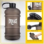 Everlast FIT Champion 2.2L Water Bottle - Leak-Proof, BPA-Free, Large Capacity for Workouts, Hiking, Camping, Easy to Clean, Sturdy Handle, Stainless Steel Cap, Ideal for Daily Hydration