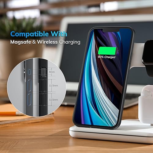 Miniatura 5 de ORIbox - Funda negra para iPhone 11, diseñada a prueba de golpes, funda protectora de cuerpo completo para iPhone 11 de 6.1 pulgadas, ultradelgada,