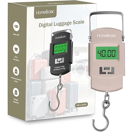 HOMEBASIC Digital Luggage Scale 50kg