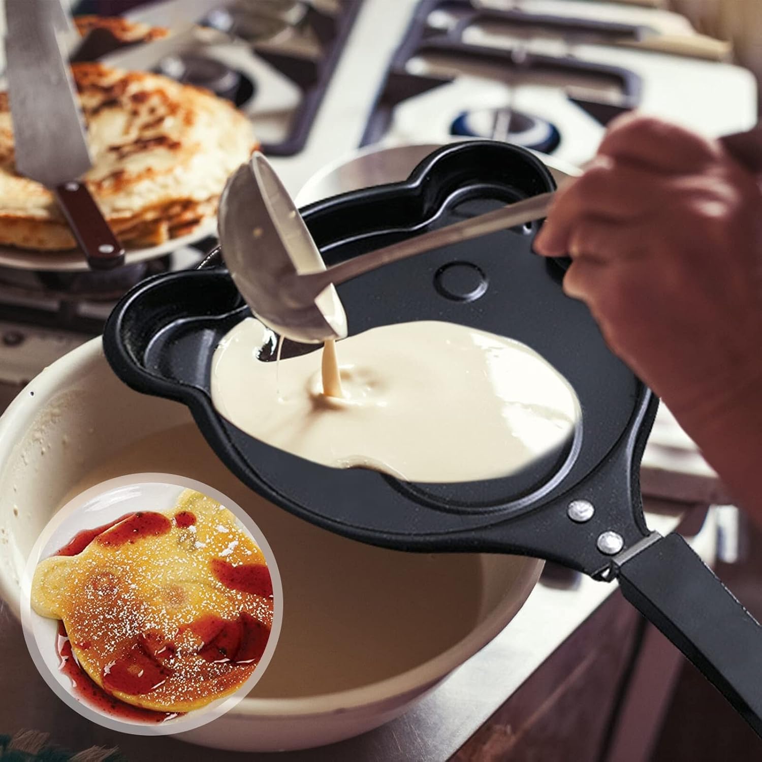 Chef's Pans Love Frying Pan Creative Breakfast Non Stick Iron Mini Mold