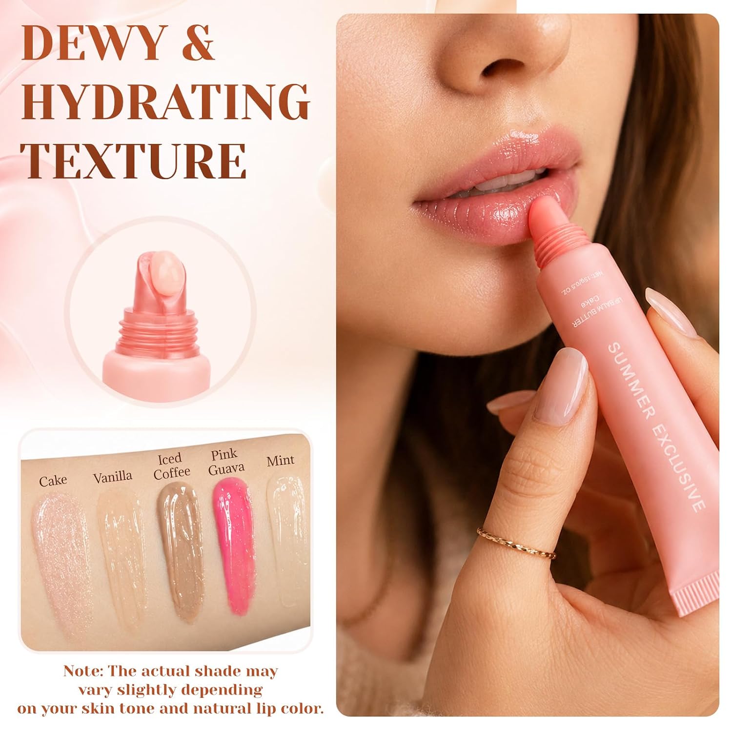 Summer Exclusive Lip Balm,Tinted Lip Balm,Summer Lip Gloss for Girls(#1#2) image 3