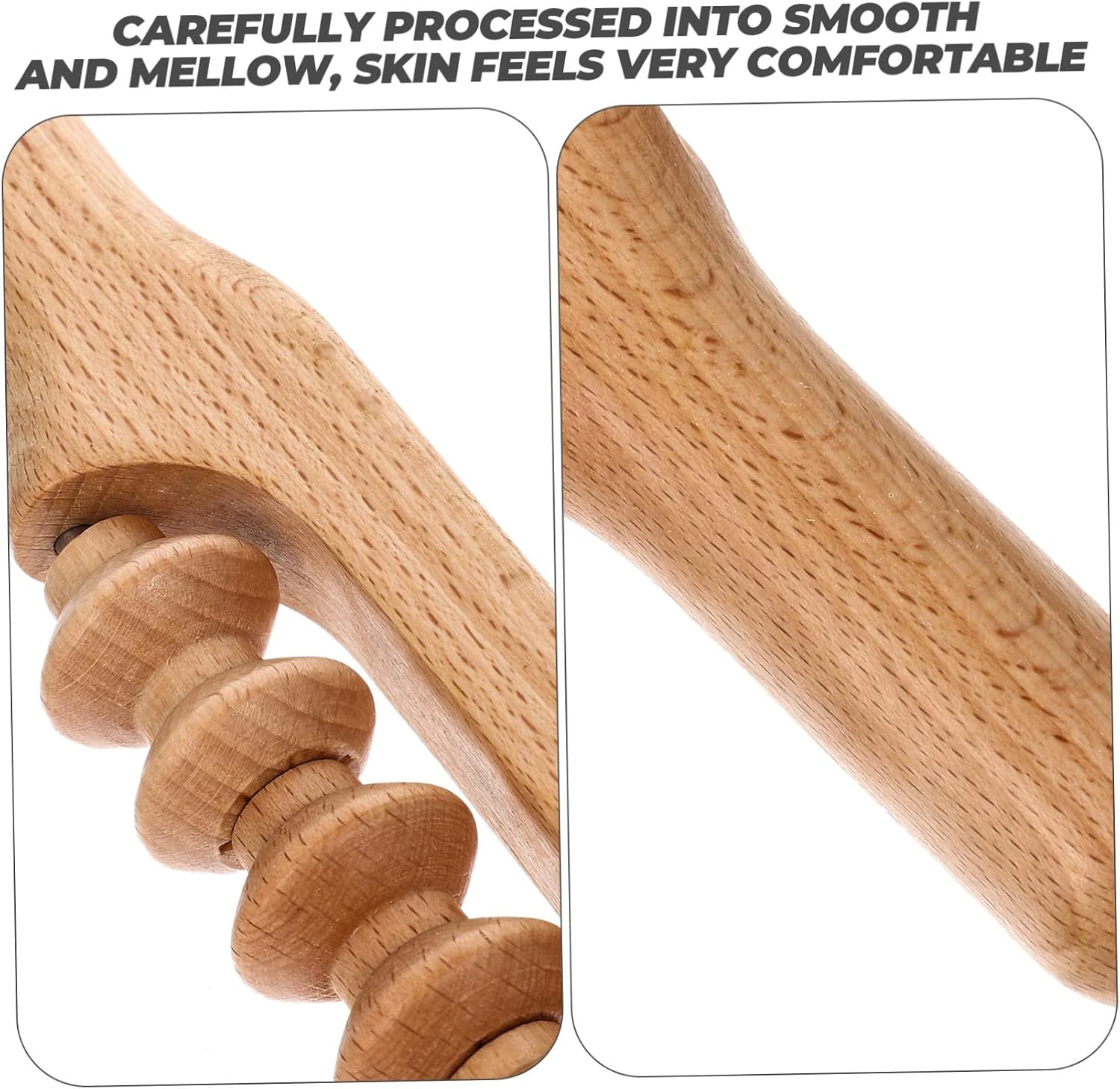minkissy Guasha Massage Stick with Carbonized Beads Deep Tissue Body Massager for Muscle Relaxation Fatigue Relief Non Slip Handle Suitable for Adults Full Body and Stress Treatment Tool