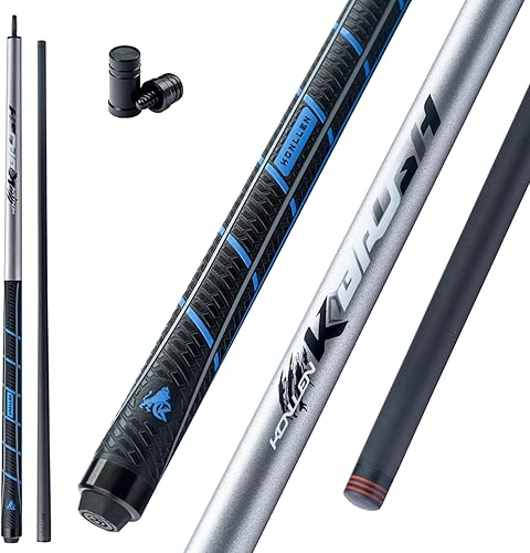 Miniatura 11 de KONLLEN Break Cue – 58" 20oz Heavy Carbon Fiber Break Pool Cue, 13mm Phenolic Tip, 2-Piece Professional Design