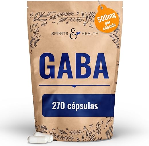Cápsulas de GABA de alta dosificación - 500 mg por cápsula - 270 cápsulas de 500 mg - Veganas - Ácido Gamma Aminobutírico - Cápsulas de GABA de alta dosis - 100% Natural Sin Aditivos - Producción prop