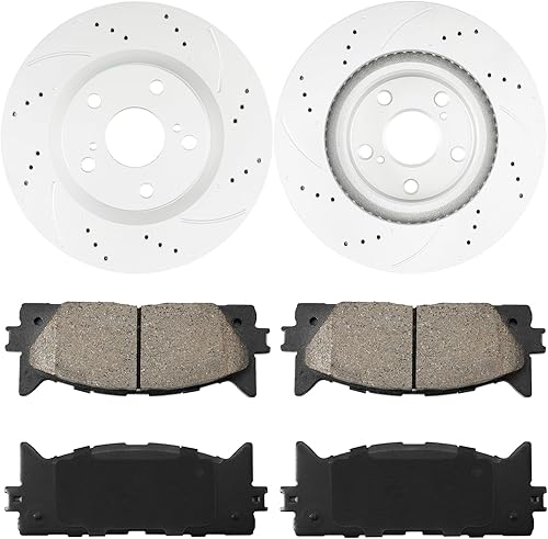 Miniatura 23 de PHILTOP Kit de freno delantero para Toyota 4Runner 2003, 2004, 2005, 2006, 2007, 2008, 2009, Toyota 4Runner, rotores de frenos y pastillas de freno