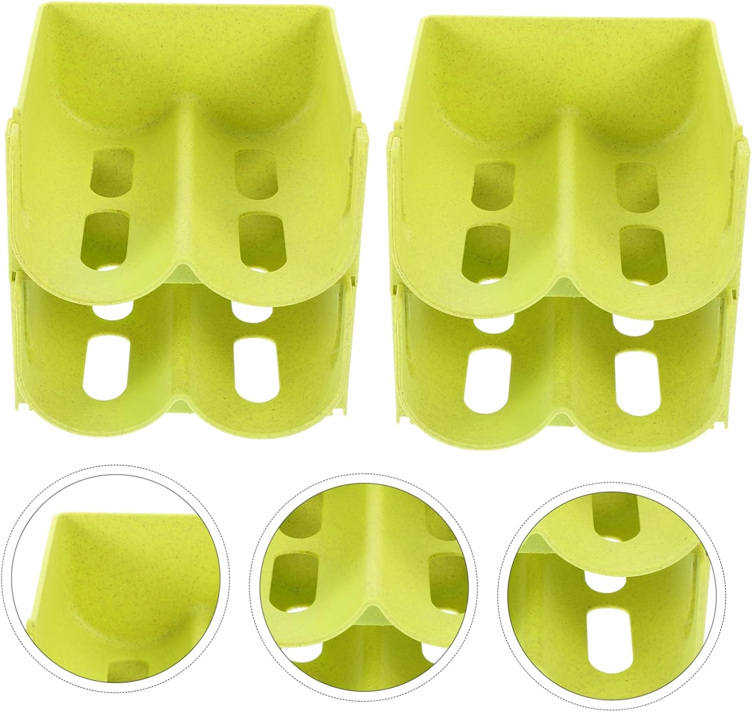 Levemolo 4pcs Stackable Wine Can Soda Bottle Holder Drawer Storage Rack Compact Organizer for Kitchen Pantry