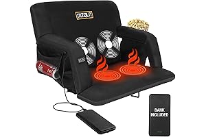 Heated Portable Stadium Chair with Powerful Massager