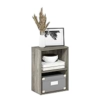 Furinno Luder Libreria a 2 ripiani aperti, rovere francese