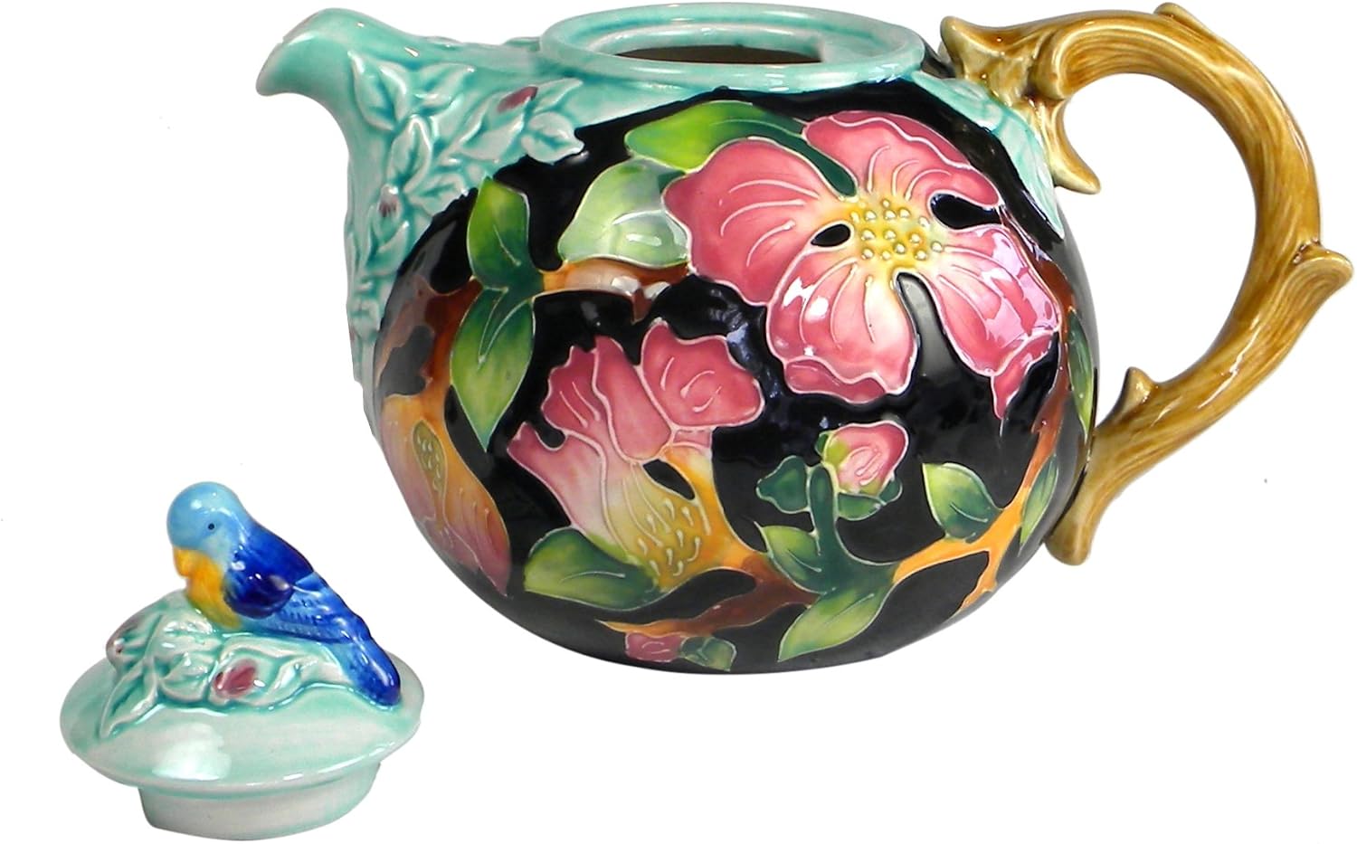 Blue Sky Ceramics Dogwood Teapot, Multi (3011856) image 2