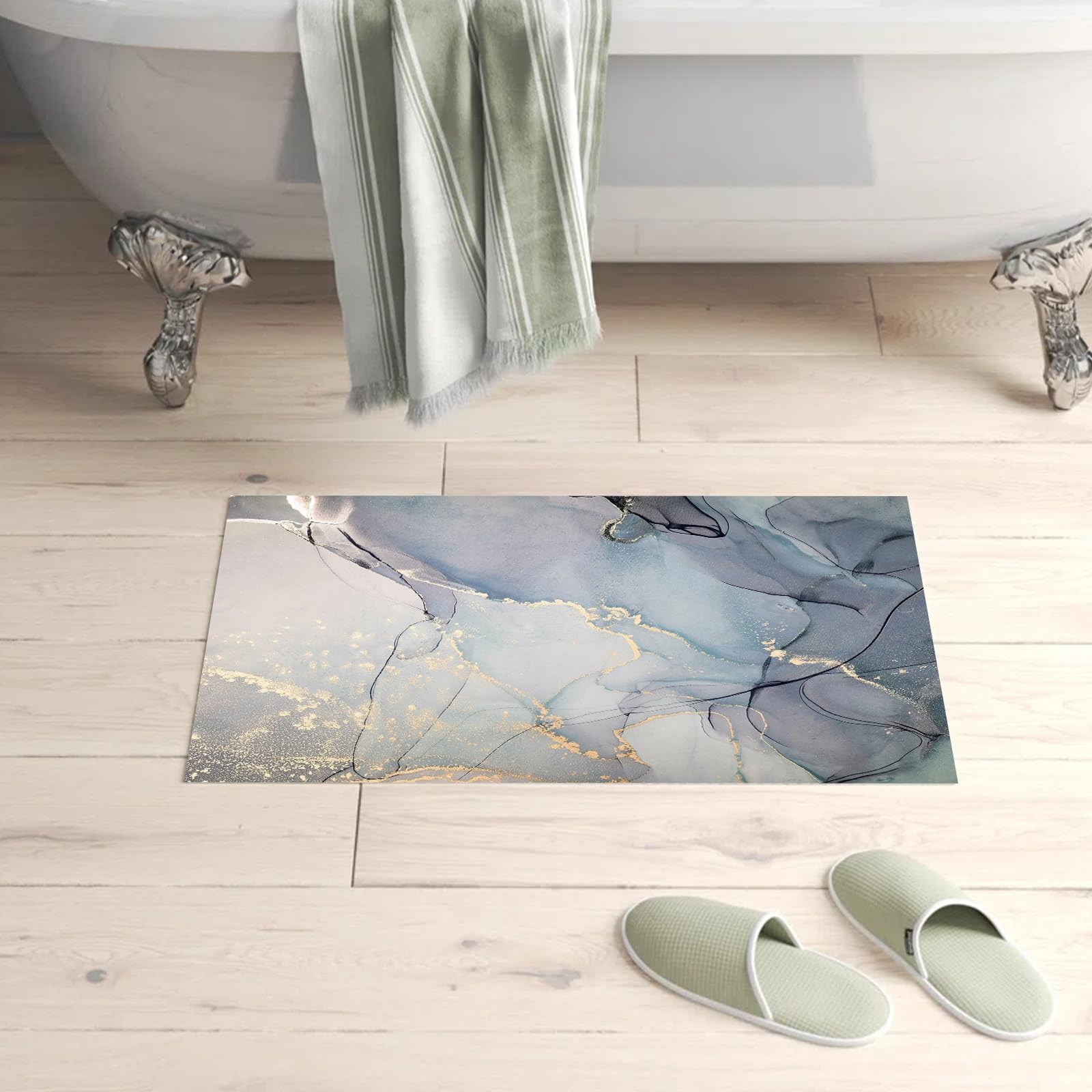 MiZuH Bathroom Rugs, Extra Soft and Absorbent Bath Mat Rug, Non Slip Bathroom Floor Mat, Machine Washable (3 x 5ft/36 x 60in)