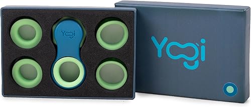 Vista 16 de Yogi Fidget Toy – Spinner sensorial silencioso para adultos y niños – Alivio del estrés para TDAH, ansiedad – Juguetes para adultos – Incluye 5