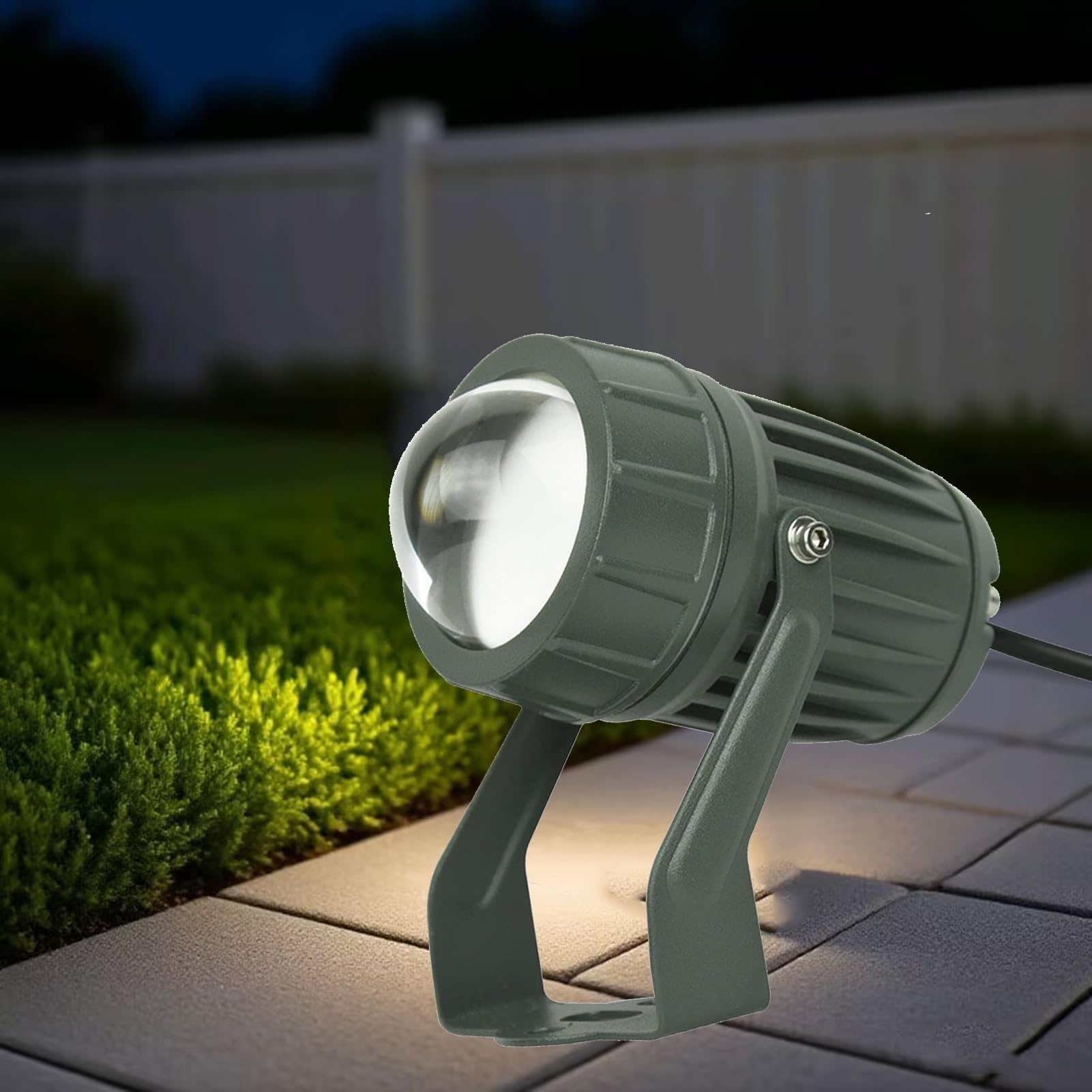 Lámparas de jardín para iluminar caminos exteriores y paredes con luz de suelo ajustable