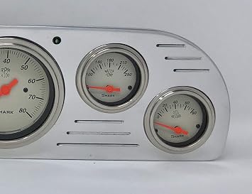 Dolphin Gauges Compatible with 1957 1958 1959 1960 Ford Truck 6 Gauge Dash Cluster Panel Set Programmable