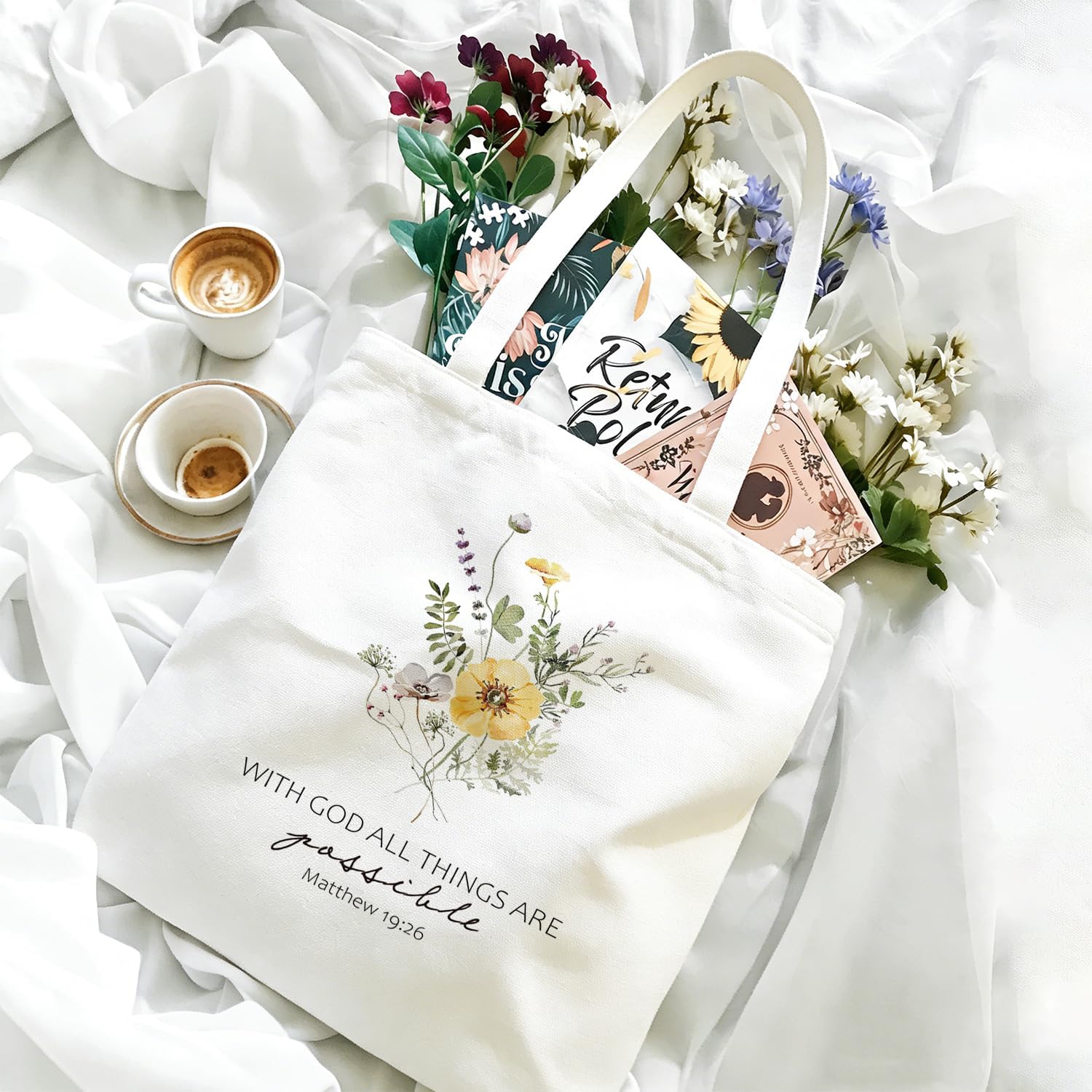 Christian Tote Bag, Bible Bag, Bible Tote Bags for Women, Christian Gifts for Women - Image 3