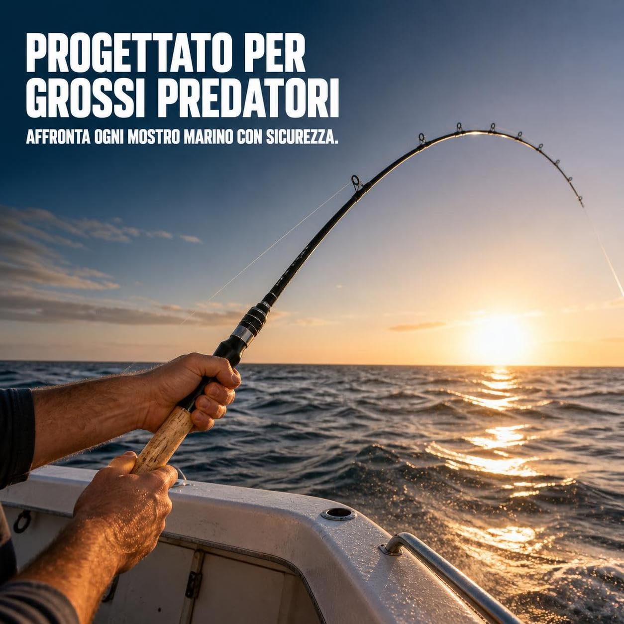 Canna da Pesca per in Carbonio con Design Rinforzato E Sensibilità Elevata per La Pesca Pesante Cattura di Pesci Possenti