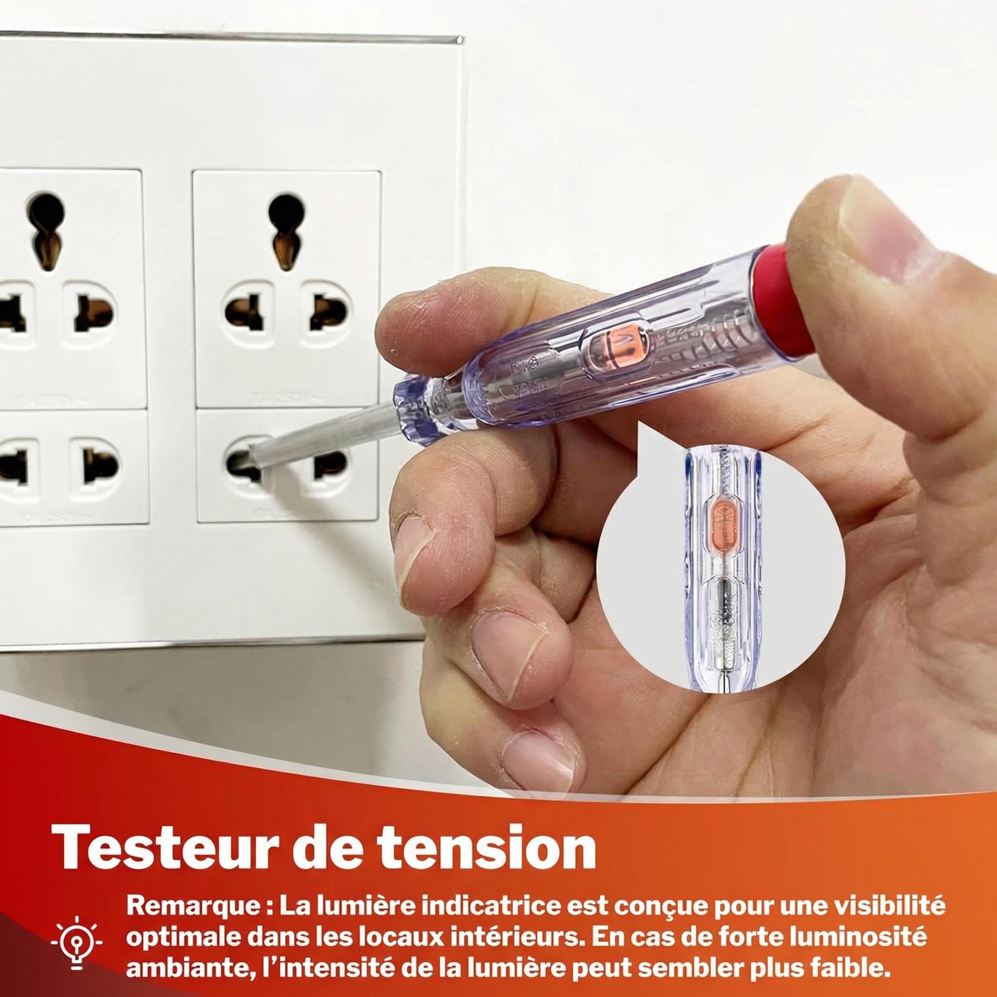 BILITOOLS Tournevis Electricien 9 Pièces Coffret de Tournevis Isolés 1000V VDE/GS avec Testeur de Tension – Outillage Électrique Professionnel avec 8 Embouts Magnétiques