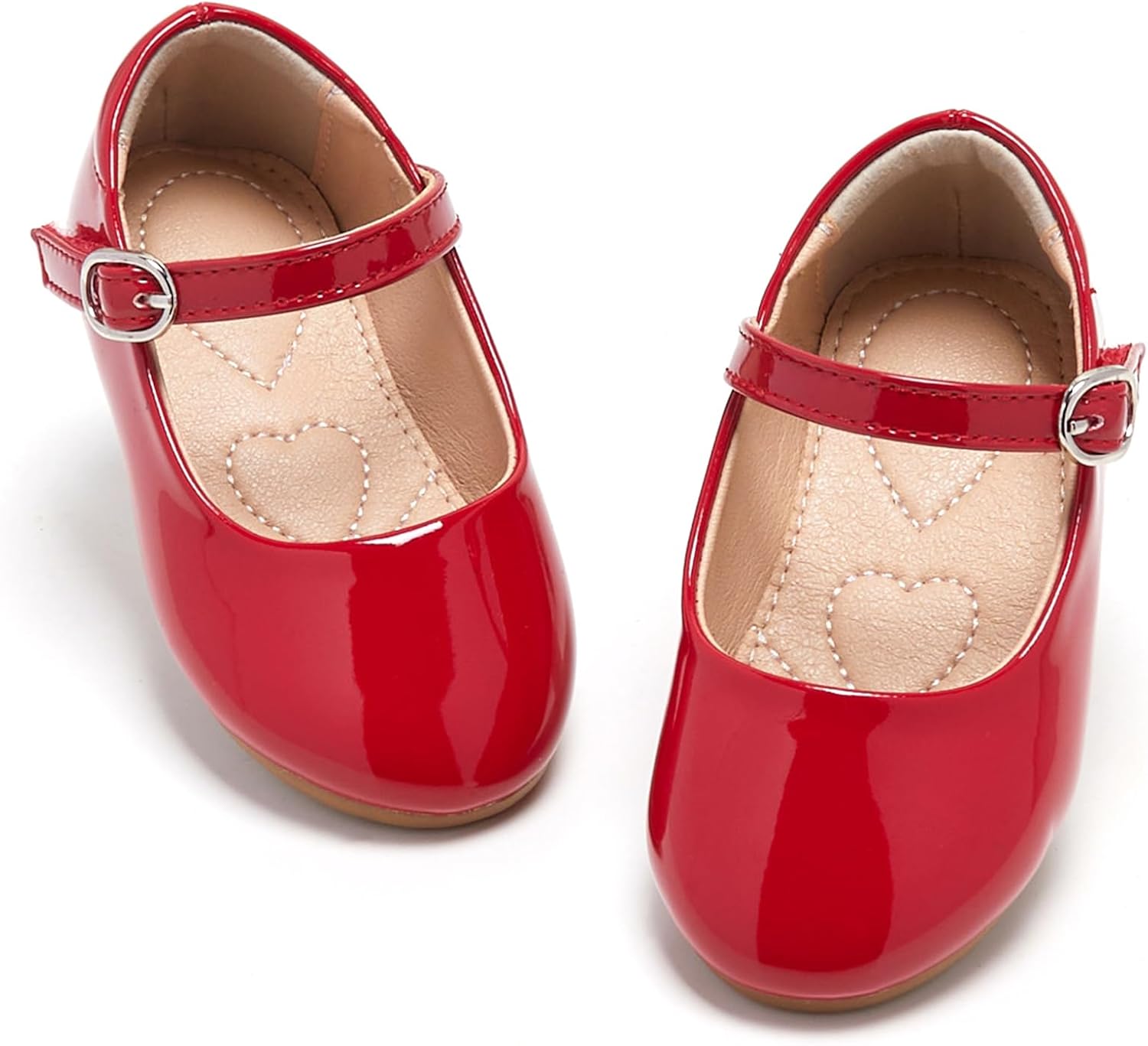 ESTINE Mary Jane Flats for Toddler Girls Little Kids Glittery Dress Princess Wedding Ballet Shoes