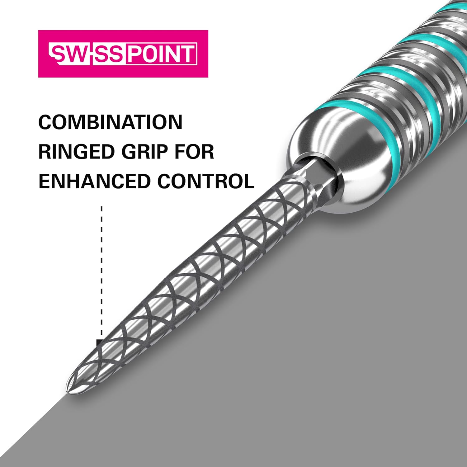 Target Darts Swiss Points, Diamond Pro Swiss Point Dart Tips (3 Pack Set of Tips) 40MM, Silver | Change Dart Points, Professional Darts Accessories