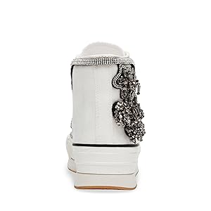 Steve Madden Maysa スリッポン ホワイト ディストレスト MAYSA White Distressed Women's Low-Top Slip-On Mule Sneakers