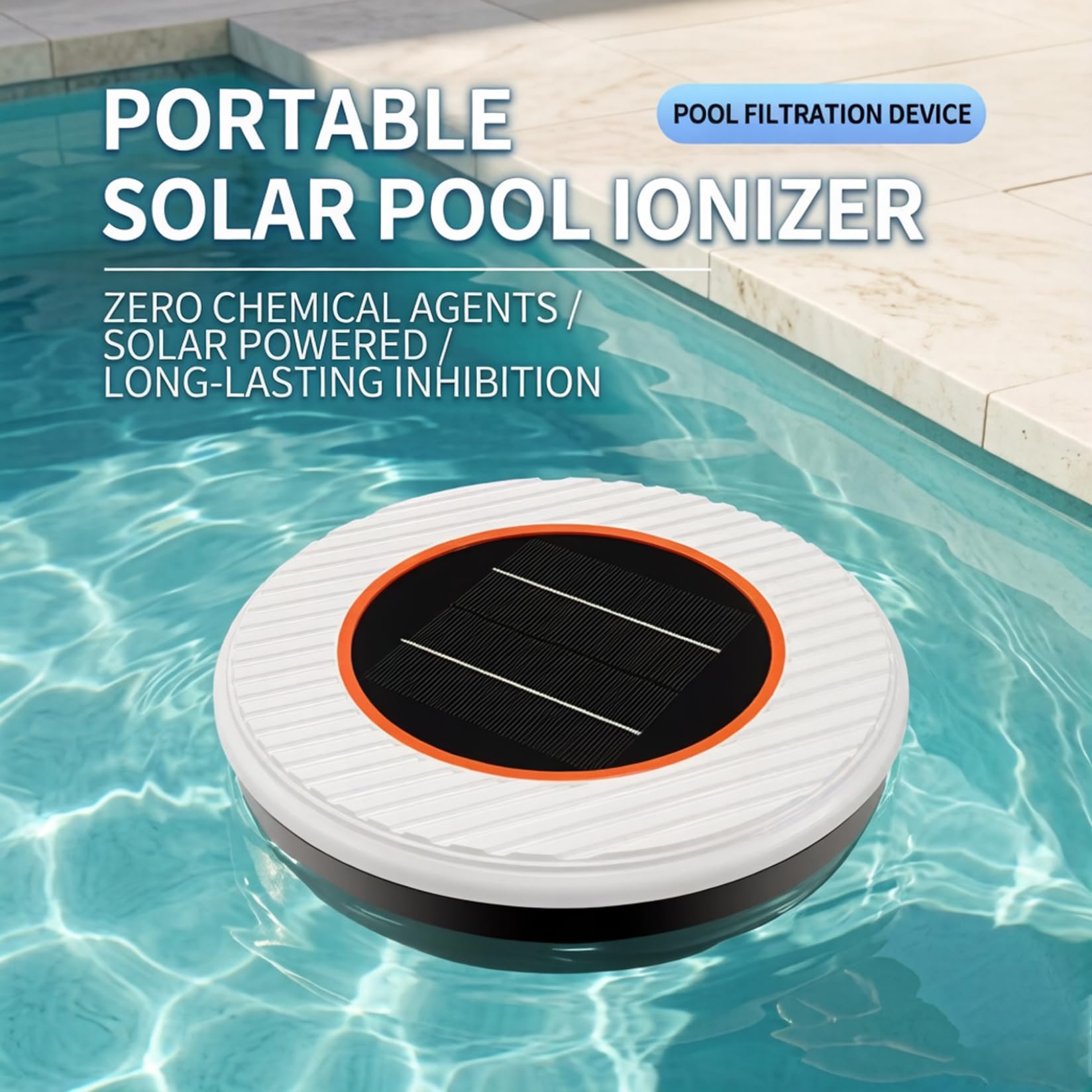 Ionizador Solar para Piscinas enterradas y elevadas: Reduce los costos de Productos químicos con el Accesorio ABS para Piscinas de desinfección con Iones de Cobre