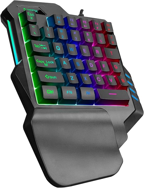 Everest KB-R177 SALVO Siyah USB Led Işıklı Q 35 Tuşlu Multimedya Mini Gaming Oyuncu Klavyesi