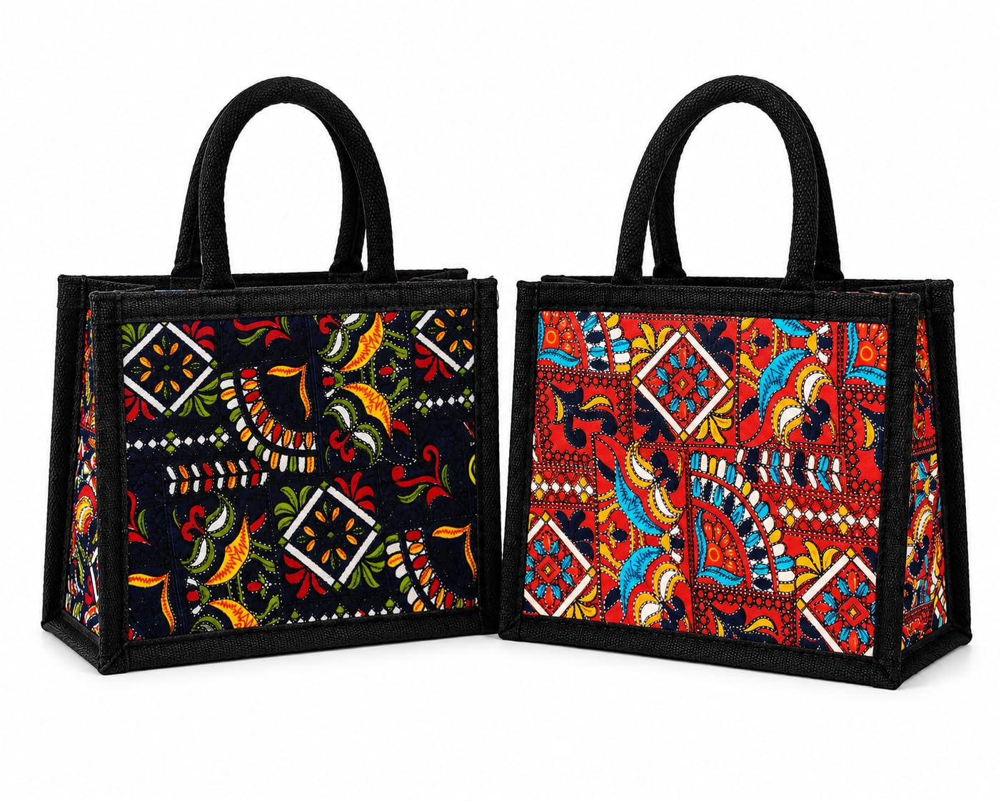 Jute Lunch Bag Travel Lunch/Tiffin/Storage Bag for Office, College & School Pack of 2-image-30