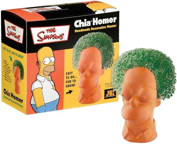 Chia Homer Handmade Decorative Planter, The Simpsons, 1 Kit