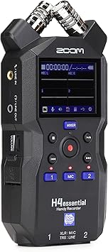 Zoom H4 Essential Handheld Recorder for Musicians, Podcasters & Filmmakers with Stereo Microphones, 2 XLR/TRS Inputs, 4 Tracks of 32-Bit Float Recording, & USB Audio Interface