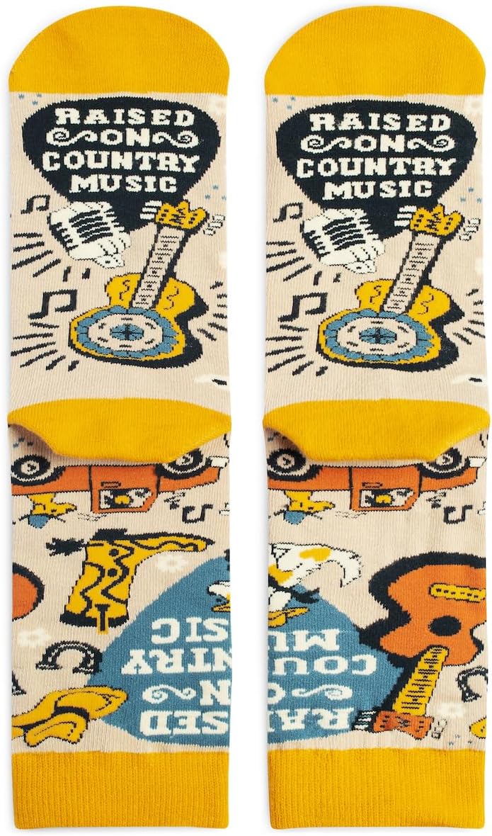 Lavley Western Socks Cowboy Gift for Men & Women Country Fans Rodeo Lovers | Premium Cotton Blend, Super Soft, Durable, Cowboy Gift for Men & Women, Fun Novelty Western Socks, Rodeo Wear