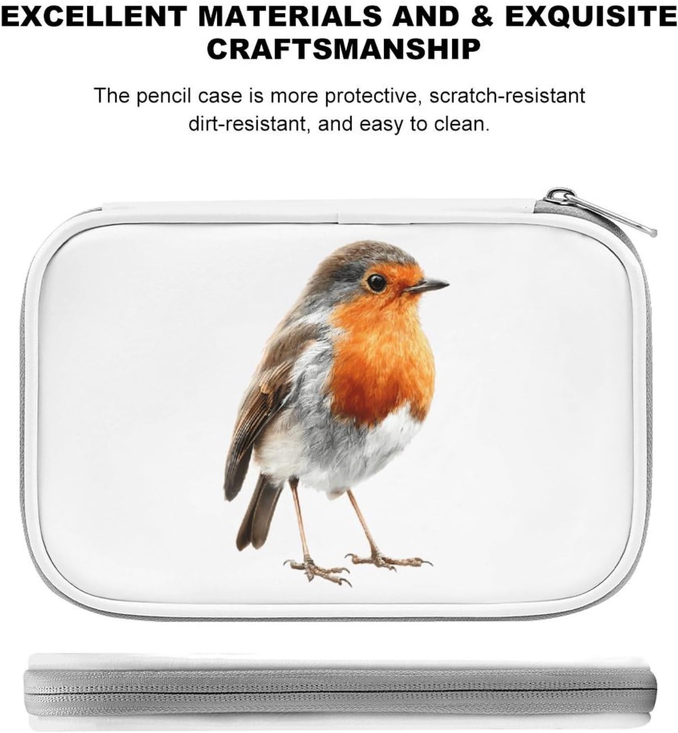 Robin Bird Cosmetic Bag Makeup Brush Organizer Bags image 4