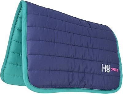 Hyspeed Reversible Two Colour Saddle Pad - Navy/teal - One Size
