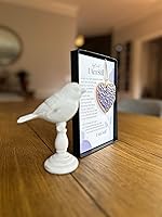 Vista 7 de Regalo de apoyo cariñoso para seres queridos y cuidadores de demencia o pacientes con Alzheimer, adorno de corazón de vitral con texto en inglés "I