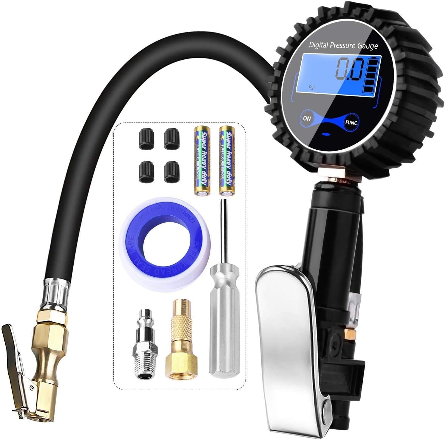KINCREA COMINHKPR125365 White Big Digital Tire Inflator
