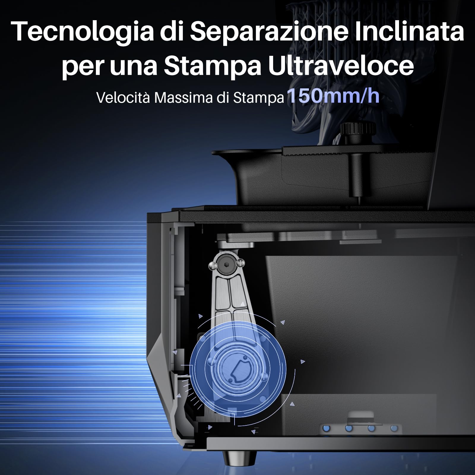 ELEGOO Saturn 4 Ultra 16K Stampante 3D Resina, Riscaldatore Serbatoio Intelligente, Stampa 150 mm/h, Fotocamera AI con Luce, Stampa Cluster WiFi, Grandi Dimensioni di Stampa 211,68 * 118,37 * 220mm³