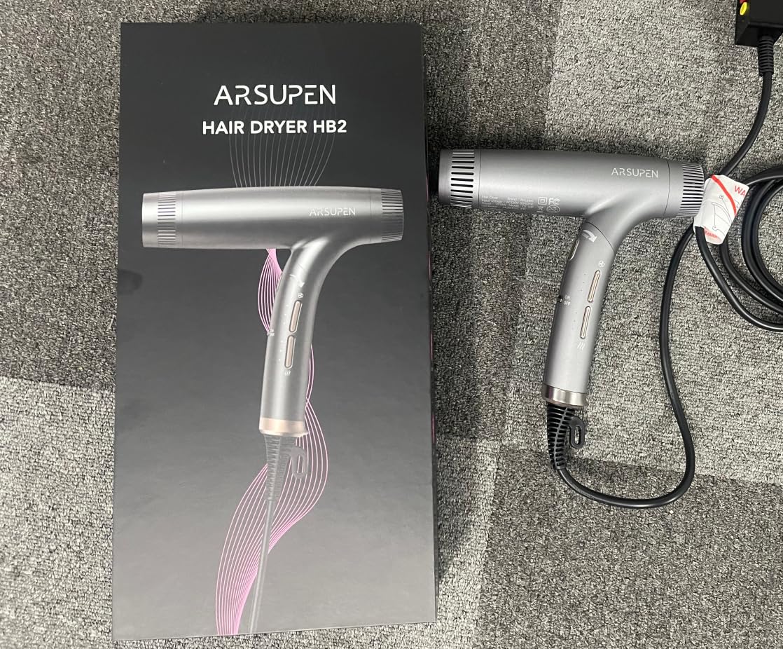 Haartrockner mit bürstenlosem Motor und Ionen-Technologie – Faltbarer, leiser Föhn mit Hochgeschwindigkeit, Magnetdüse und Diffusor für schnelles Trocknen, ideal für Zuhause, Salon und Reisen