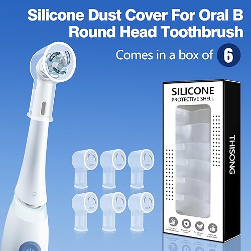 Miniatura 2 de THISONG iO - Fundas de silicona para cabezal de cepillo de dientes eléctrico, fundas de silicona suave para cepillos de dientes eléctricos Oral B,